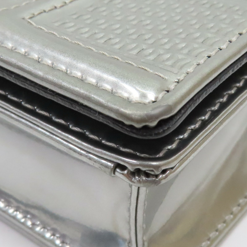 銀色 牛皮 Diorama WOC 肩背包【Dior 迪奧 】-13