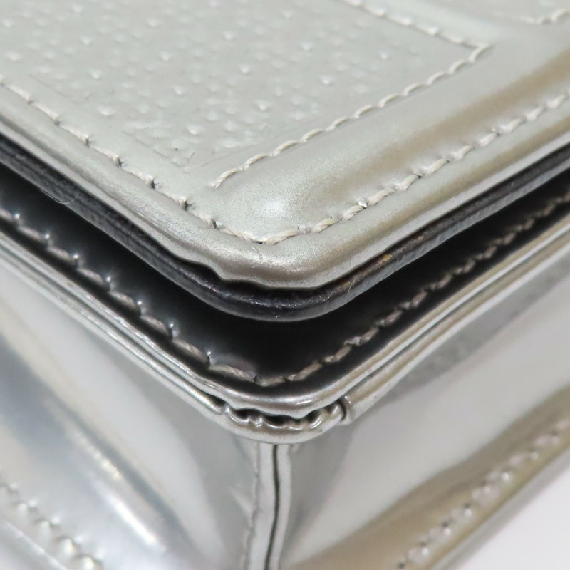 銀色 牛皮 Diorama WOC 肩背包【Dior 迪奧 】-14