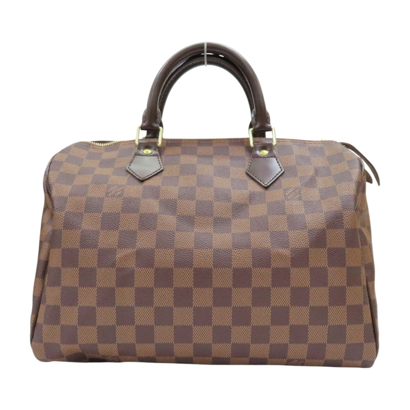 棕色 棋盤格帆布 Speedy 30 波士頓 手提包【LOUIS VUITTON LV 路易威登】 N41531-0