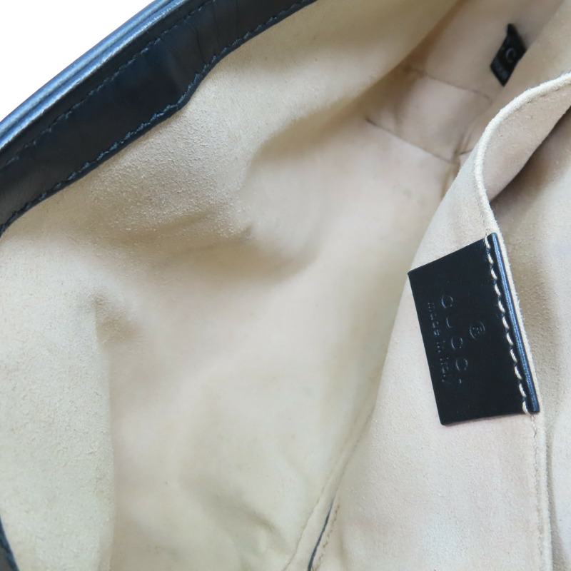 黑色 牛皮 GG Marmont 肩背包【GUCCI 古馳】 446744-6