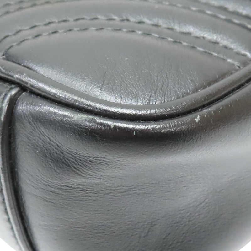 黑色 牛皮 GG Marmont 肩背包【GUCCI 古馳】 446744-13