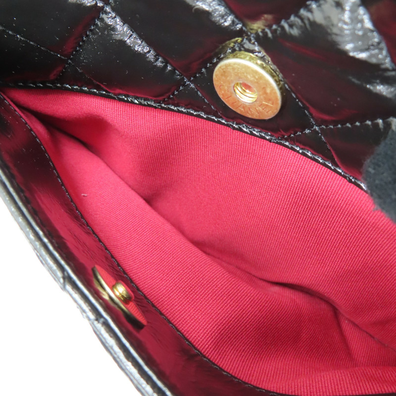 黑色 菱格紋 牛皮 Wavy CC Hobo 肩背包【CHANEL 香奈兒】 AS4322-7