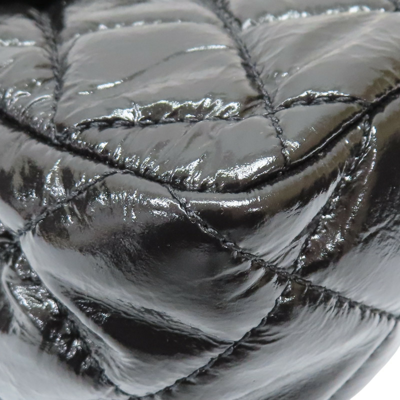 黑色 菱格紋 牛皮 Wavy CC Hobo 肩背包【CHANEL 香奈兒】 AS4322-16