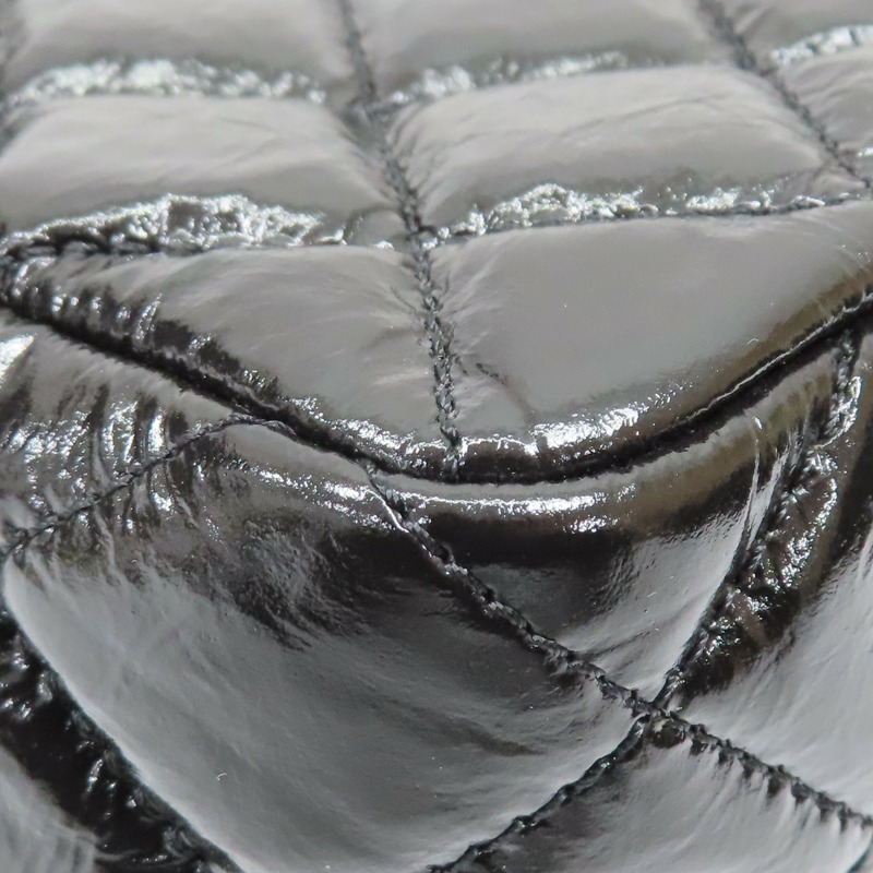 黑色 菱格紋 牛皮 Wavy CC Hobo 肩背包【CHANEL 香奈兒】 AS4322-18