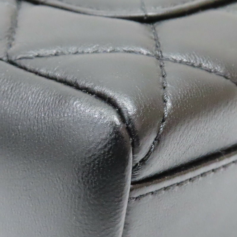 黑色 菱格紋 羊皮 肩背包【CHANEL 香奈兒】-17