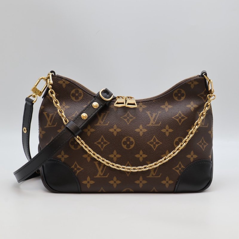 LOUIS VUITTON Boulogne牛角包 - PM黑-0