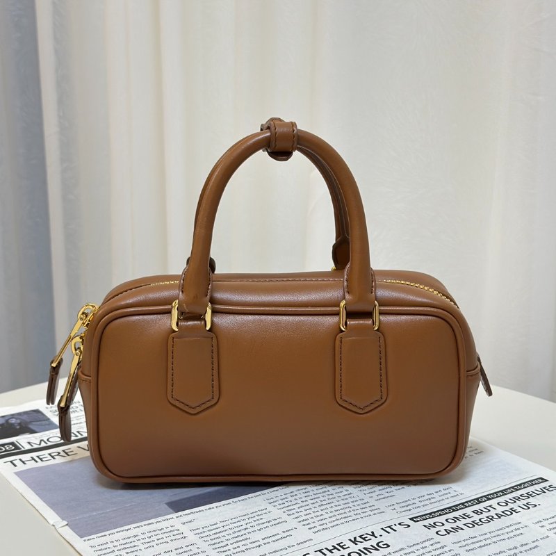 Miu Miu - Arcadie保齡球包 - 小號焦糖棕-4