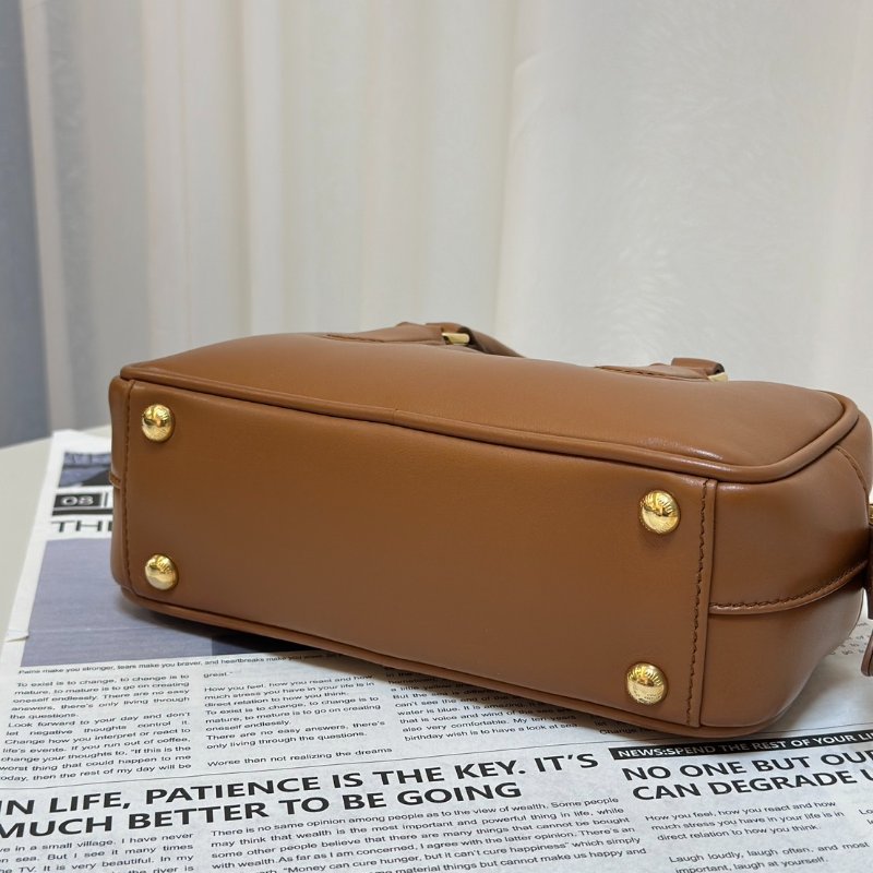 Miu Miu - Arcadie保齡球包 - 小號焦糖棕-5