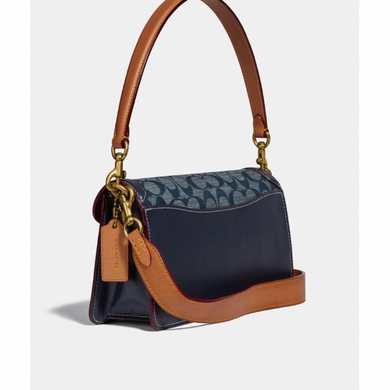 Coach 女士 Tabby 26包 簽名chambray單肩包均碼碼26 X 7.5 X 15 CM-3