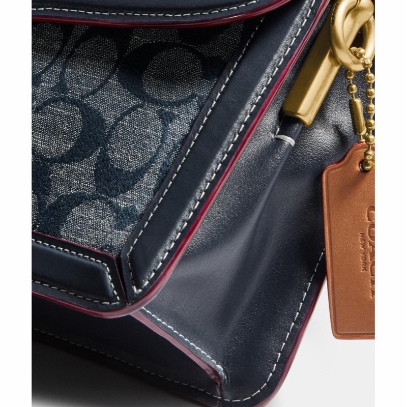Coach 女士 Tabby 26包 簽名chambray單肩包均碼碼26 X 7.5 X 15 CM-5