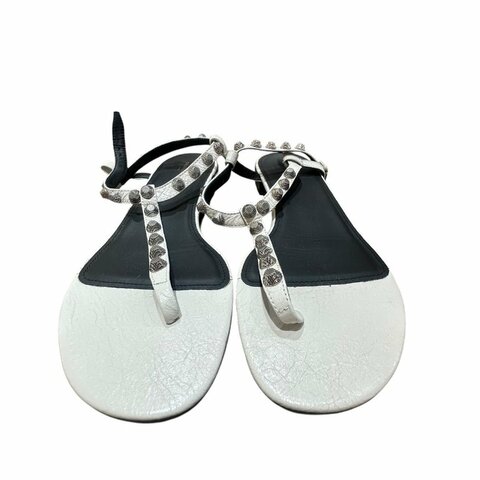 【美收精品】BALENCIAGA銀白色CITY涼鞋 4-726