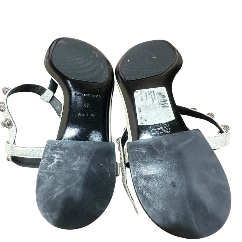 【美收精品】BALENCIAGA銀白色CITY涼鞋 4-726-5