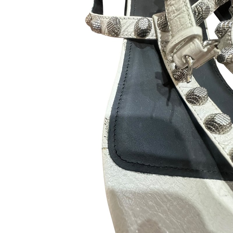 【美收精品】BALENCIAGA銀白色CITY涼鞋 4-726-11