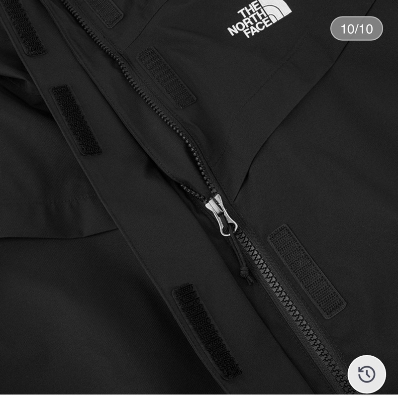 北臉The north face女款黑色DRYVENT防水抓絨內裡三合一外套 經典三合一外套防水、防磨、防風-3