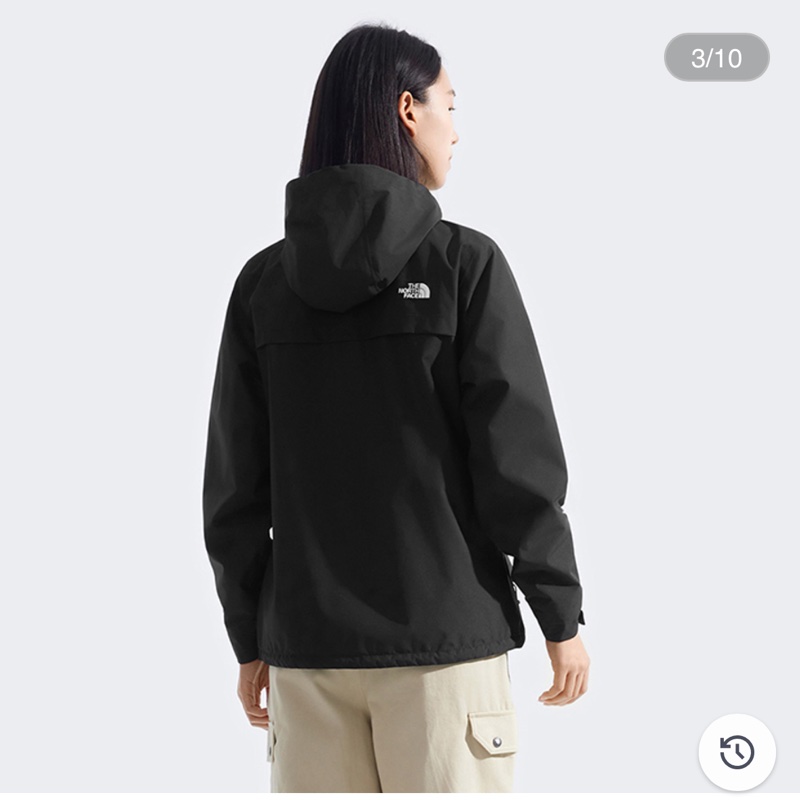 北臉The north face女款黑色DRYVENT防水抓絨內裡三合一外套 經典三合一外套防水、防磨、防風-20