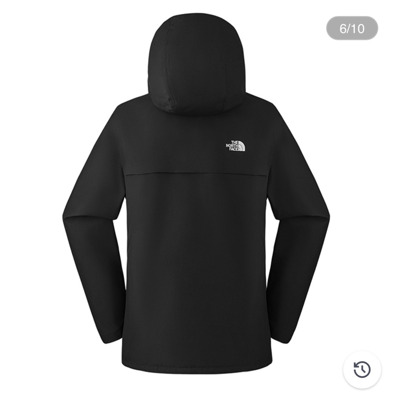 北臉The north face女款黑色DRYVENT防水抓絨內裡三合一外套 經典三合一外套防水、防磨、防風-23