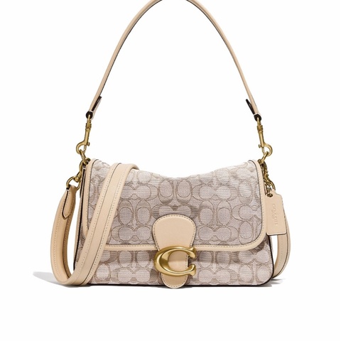 Coach 女士 SOFT TABBY 標誌性提花單肩包均碼碼26cm*9cm*16.5cm