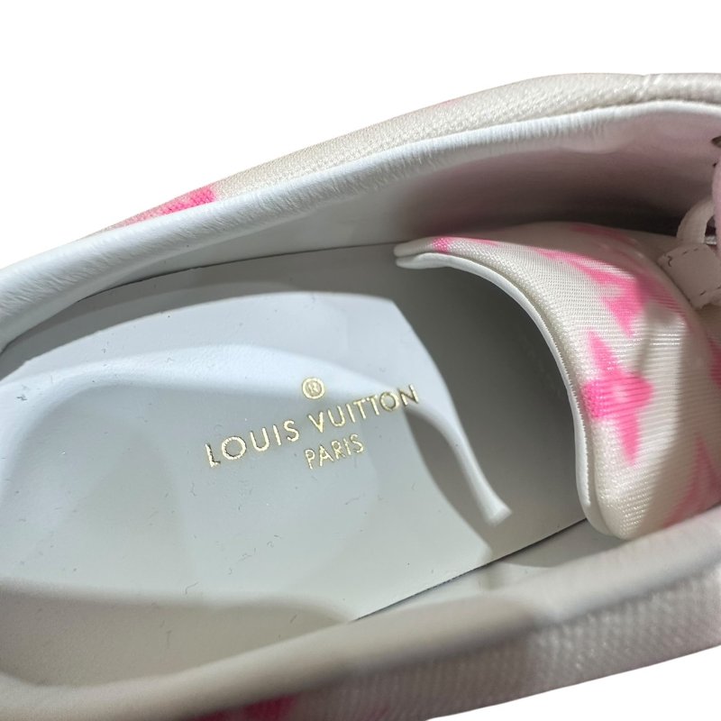 【美收精品】LV 粉白老花休閒鞋 尺寸39.5 4-731-4