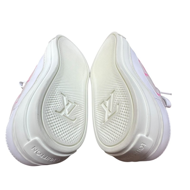 【美收精品】LV 粉白老花休閒鞋 尺寸39.5 4-731-5