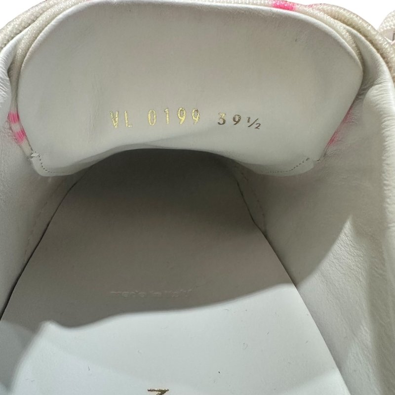 【美收精品】LV 粉白老花休閒鞋 尺寸39.5 4-731-6