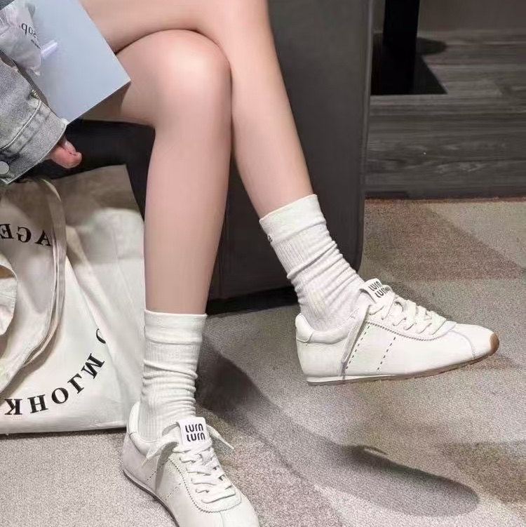 Miu Miu 麂皮 米白色 德訓鞋#36 36.5 37 37.5 38 38.5 39-2