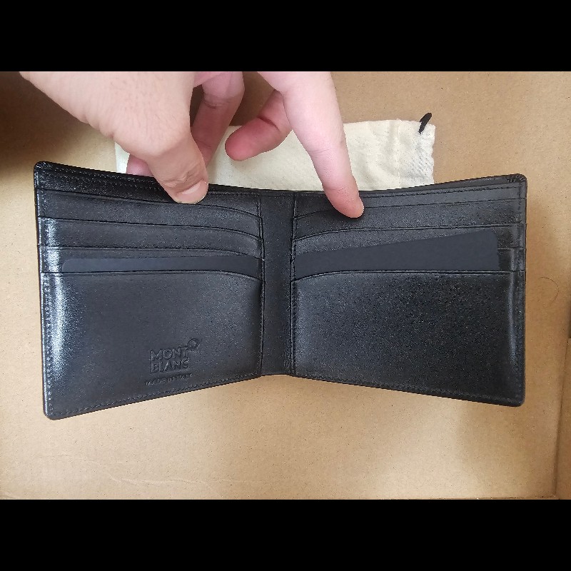 montblanc 萬寶龍 錢包 皮夾 男士皮夾 男生皮夾 短夾 男生短夾 男士短夾 折疊錢包-1
