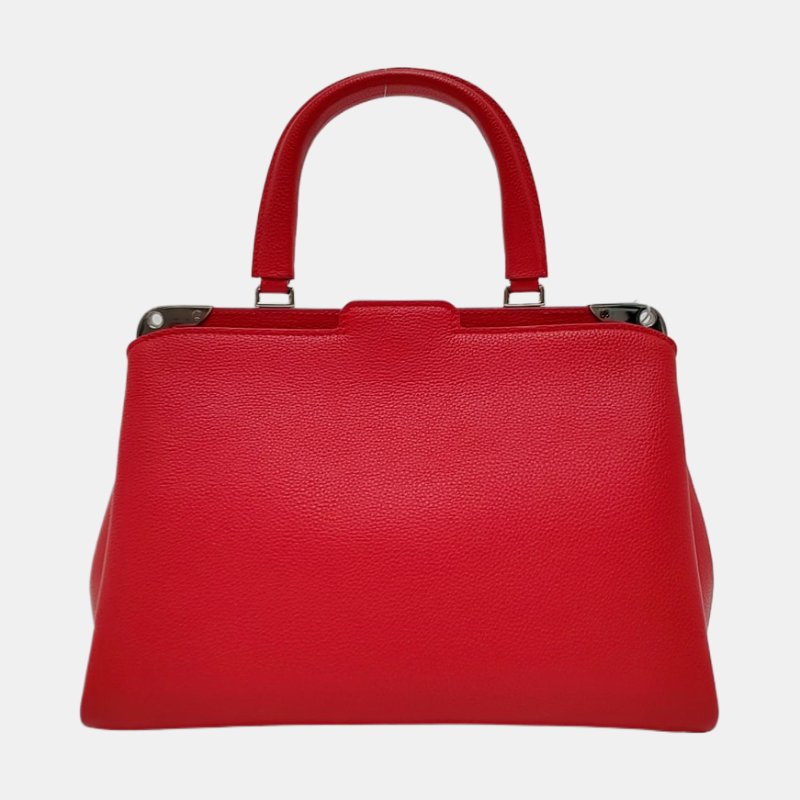 LOUIS VUITTON ASTRID紅色牛皮單肩包手提包斜挎包 銀色五金 可拆卸肩帶 9.8新-4