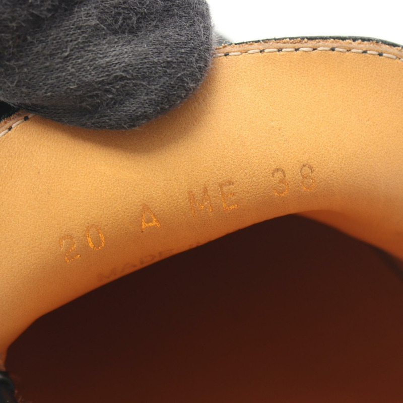 Christian Dior 樂福鞋 #38 黑色真皮平底鞋 二手女款-6