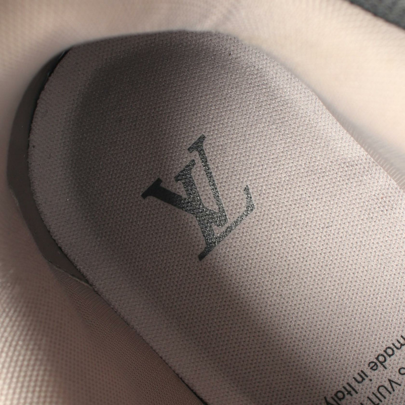 路易威登 LV Skate 系列運動鞋 #7.5 碼 1ABZ47 皮革布料 灰色 二手-4