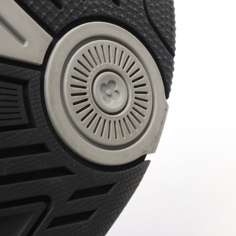 路易威登 LV Skate 系列運動鞋 #7.5 碼 1ABZ47 皮革布料 灰色 二手-7