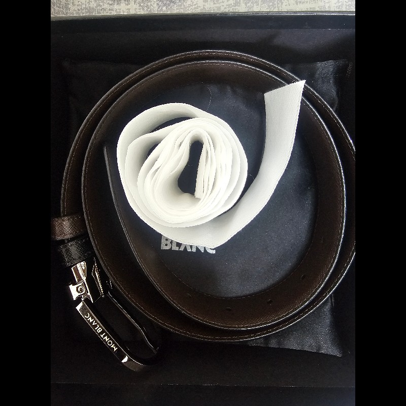 montblanc 萬寶龍 皮帶 馬蹄形搭扣 匠心皮革 雙面皮帶-3