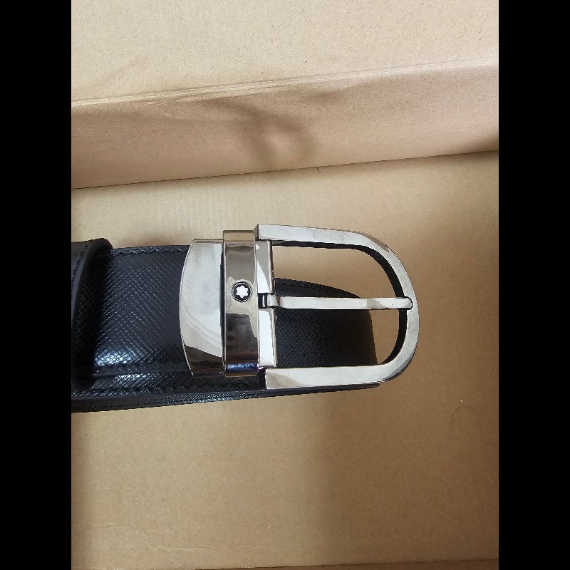 montblanc 萬寶龍 皮帶 馬蹄形搭扣 匠心皮革 雙面皮帶-4