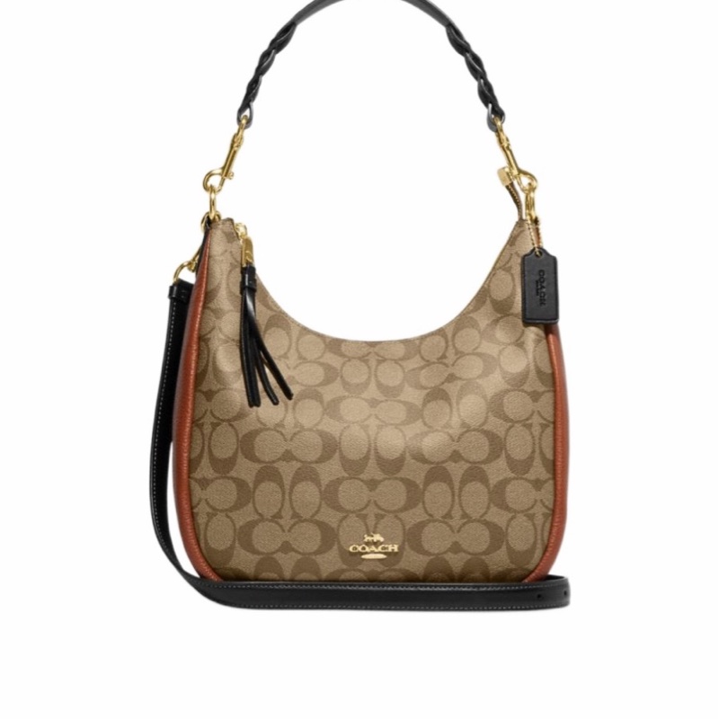 Coach 女士 Jules Hobo 單肩包均碼碼尺寸參考模特圖-0