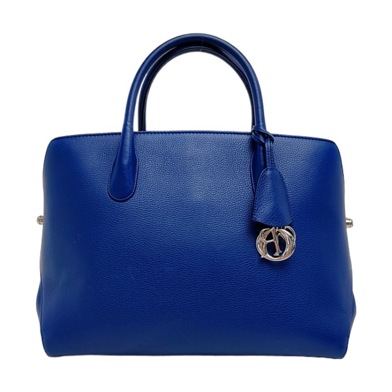 DIOR Bar 藍色牛皮手提包 金色五金-0