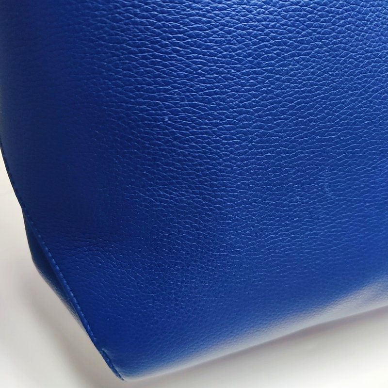 DIOR Bar 藍色牛皮手提包 金色五金-8