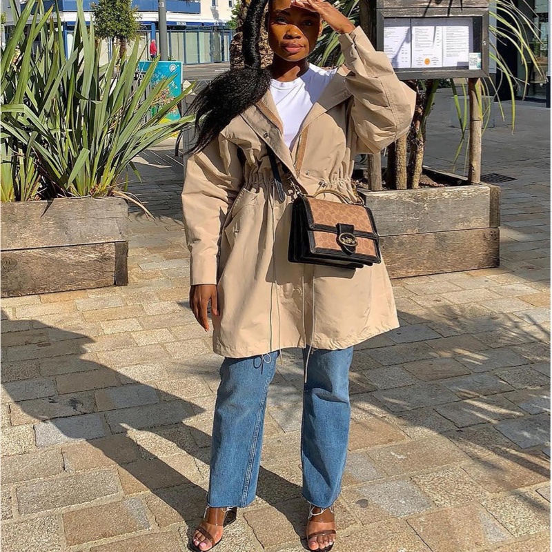 Coach 女士 Riley徽標手提包均碼碼長：22cm，寬：9.5cm，高：16.5cm-4