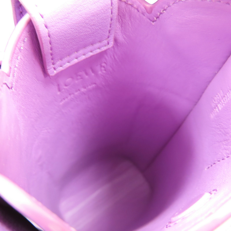 紫色 牛皮 大象造型 手機包 肩背包【LOEWE 羅威】-5