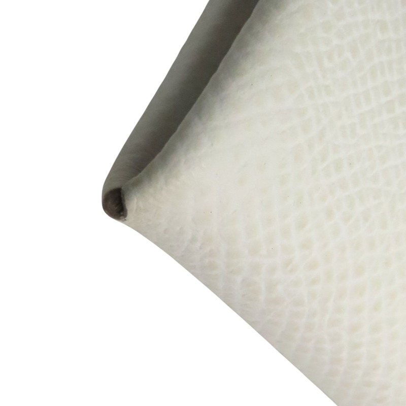 白色 Epsom 牛皮 Calvi 卡夾 名片夾 B刻 銀扣【HERMES 愛馬仕】 H044164CK10-12