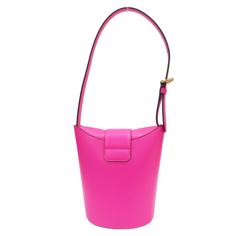 粉紅色 牛皮 Trifolio 水桶包 肩背包【Salvatore Ferragamo 費拉格慕】 211194-1