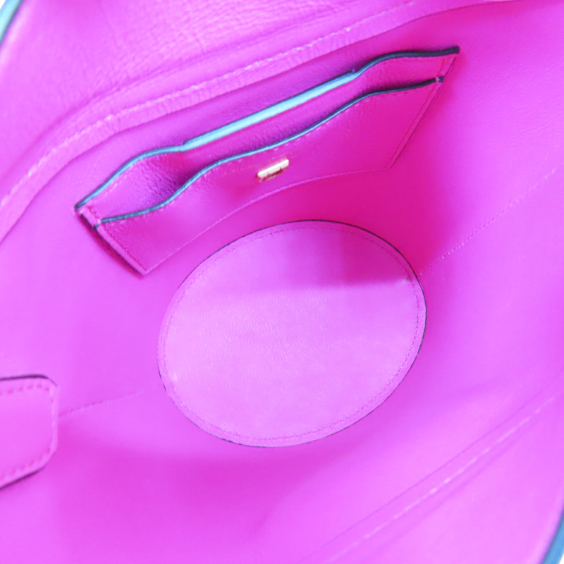 粉紅色 牛皮 Trifolio 水桶包 肩背包【Salvatore Ferragamo 費拉格慕】 211194-4