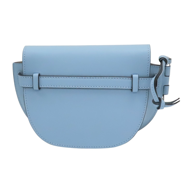 藍色 牛皮 Mini Gate Dual 肩背包【LOEWE 羅威】 A650N46X13-1