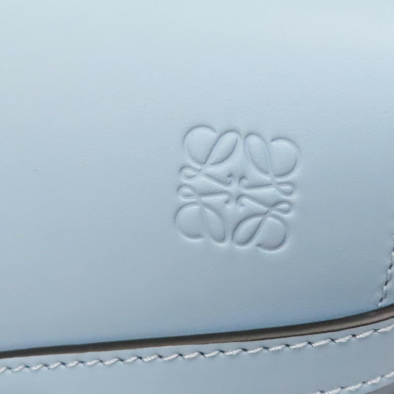 藍色 牛皮 Mini Gate Dual 肩背包【LOEWE 羅威】 A650N46X13-10