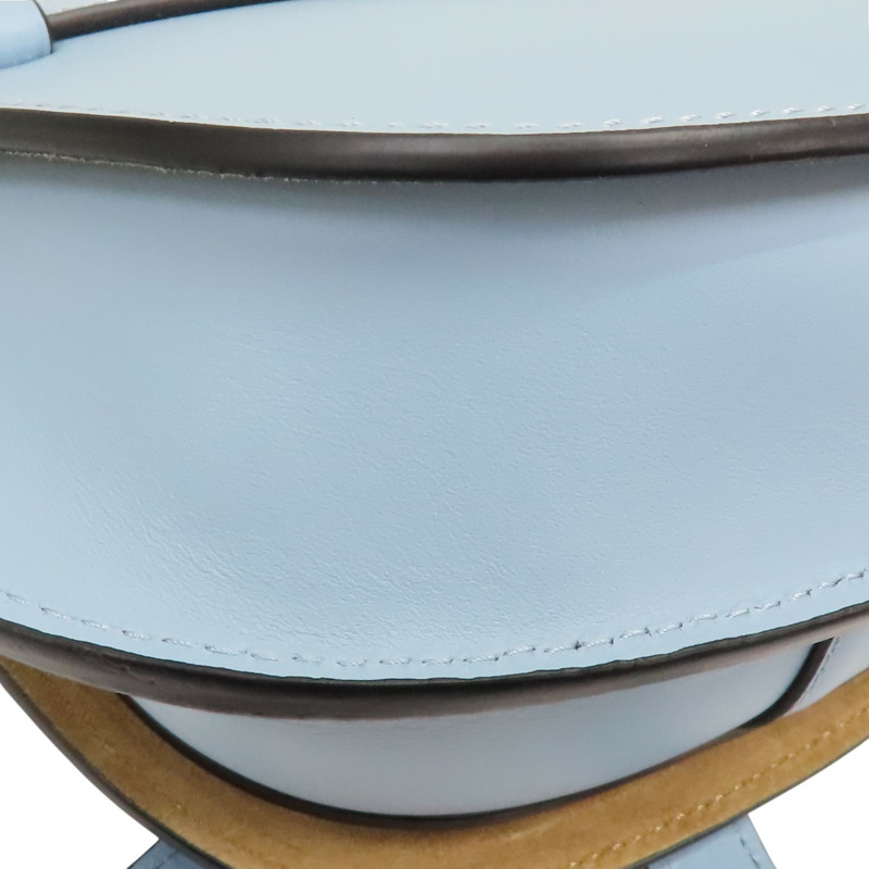 藍色 牛皮 Mini Gate Dual 肩背包【LOEWE 羅威】 A650N46X13-18