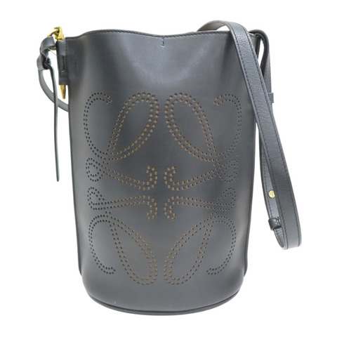 黑色 牛皮 Gate Anagram 水桶包 斜背包【LOEWE 羅威】 309.22.Z57