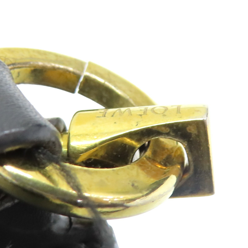 黑色 牛皮 Gate Anagram 水桶包 斜背包【LOEWE 羅威】 309.22.Z57-15