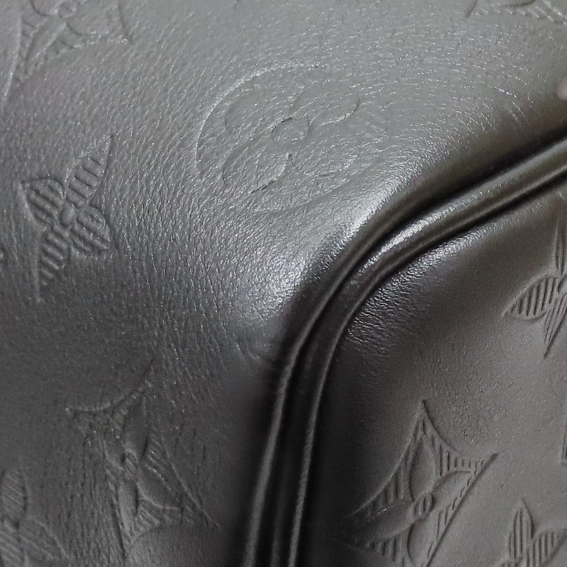 黑色 牛皮 壓紋 Keepall Bandouliere 50 行李袋 兩用包【LOUIS VUITTON LV 路易威登】 M44810-9