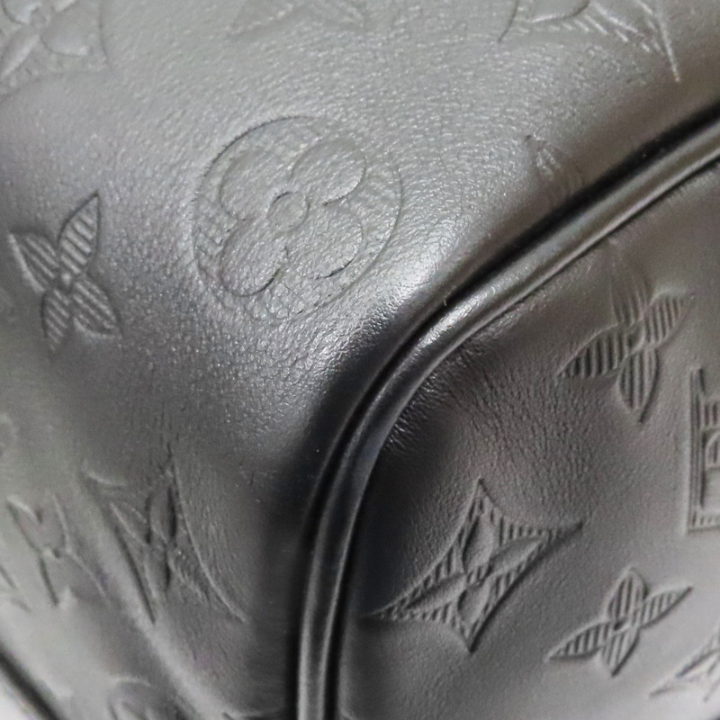 黑色 牛皮 壓紋 Keepall Bandouliere 50 行李袋 兩用包【LOUIS VUITTON LV 路易威登】 M44810-11