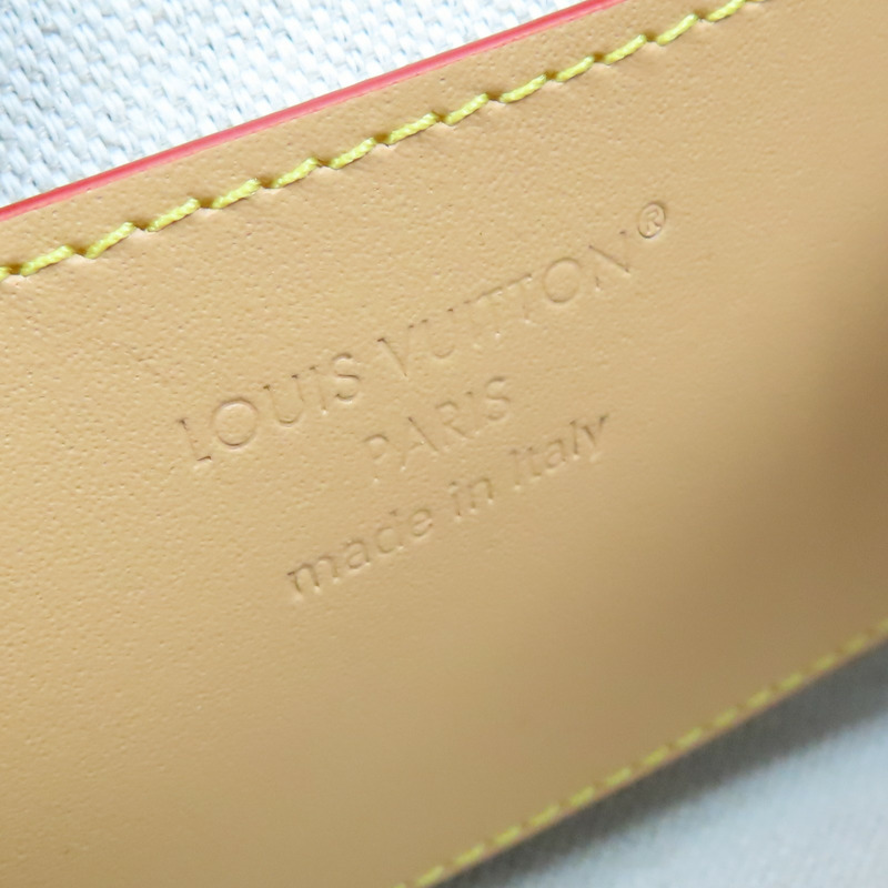 藍色 原花 Heritage 帆布 Key Pouch S 零錢包【LOUIS VUITTON LV 路易威登】 M27112-6