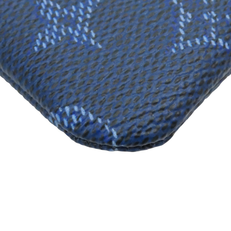 藍色 原花 Heritage 帆布 Key Pouch S 零錢包【LOUIS VUITTON LV 路易威登】 M27112-9