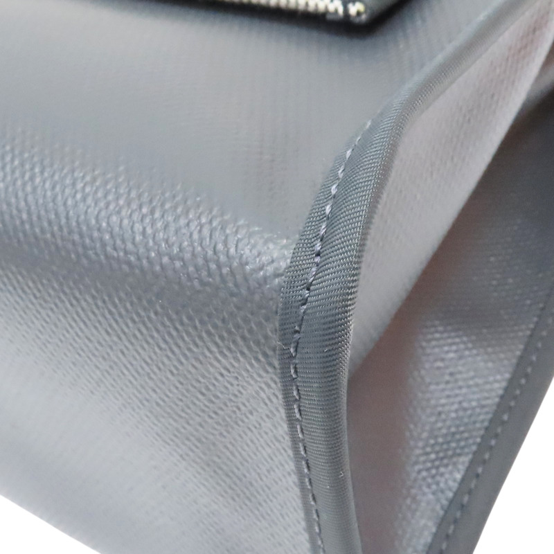 黑灰色 帆布 Herbag Zip 31 肩背包 W刻 銀扣【HERMES 愛馬仕】 H078971CK-12